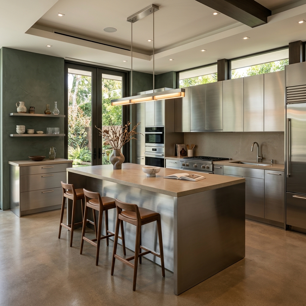 High-end Stainless Steel Kitchen